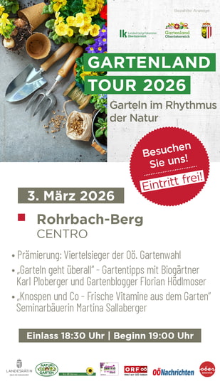 Gartenlandtour Land OÖ - Garteln im Rhythmus der Natur