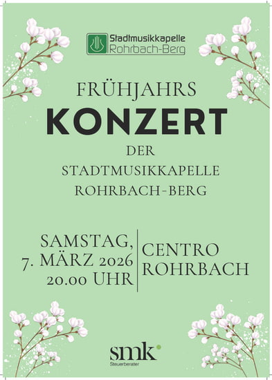 Frühjahrskonzert der Stadtmusikkapelle Rohrbach-Berg